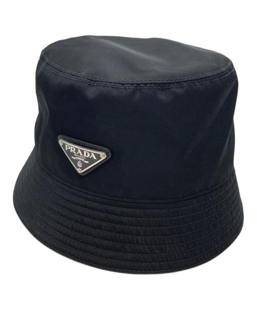 PRADA（プラダ）PRADA (プラダ) ReNylonバケットハット ブラック サイズ:Lの古着・服飾アイテム