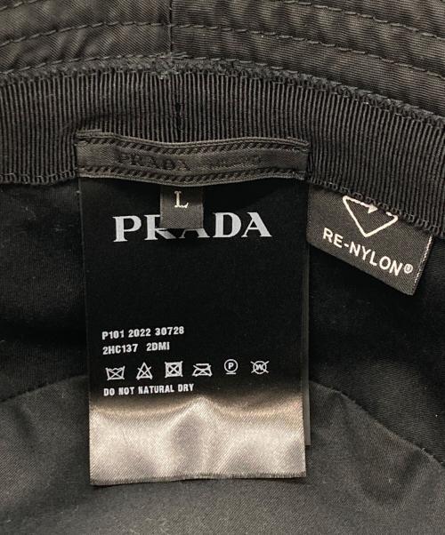 PRADA（プラダ）PRADA (プラダ) ReNylonバケットハット ブラック サイズ:Lの古着・服飾アイテム