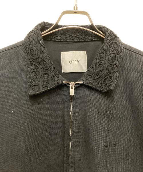 arte Antwerp（アートアントワープ）arte Antwerp (アートアントワープ) ジョシュアディテールカラージャケット ブラック サイズ:Lの古着・服飾アイテム