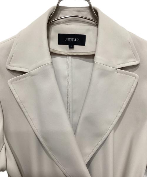 UNTITLED（アンタイトル）UNTITLED (アンタイトル) バックサテントレンチコート アイボリー サイズ:3の古着・服飾アイテム