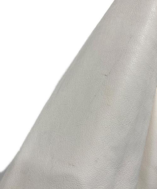 Calvin Klein（カルバンクライン）Calvin Klein (カルバンクライン) バーシティ ボンバー ジャケット ベージュ サイズ:Lの古着・服飾アイテム