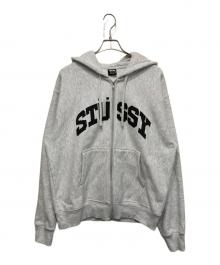 stussy（ステューシー）の古着「ブロックスポーツジップフード」｜グレー