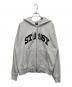 stussy（ステューシー）の古着「ブロックスポーツジップフード」｜グレー