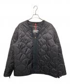 CDG×ALPHAシーディージー×アルファ）の古着「キルティングジャケット」｜ブラック