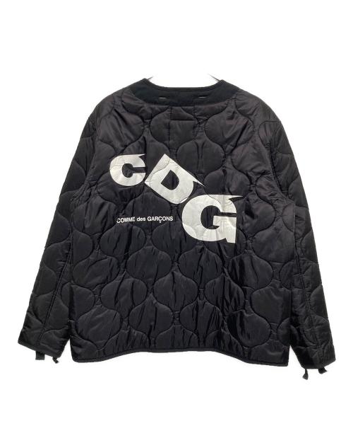 CDG（シーディージー）CDG (シーディージー) ALPHA (アルファ) キルティングジャケット ブラック サイズ:Lの古着・服飾アイテム