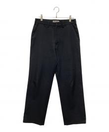 COOTIE PRODUCTIONS（クーティープロダクツ）の古着「ツイルピンタックトラウザーパンツ」｜ブラック