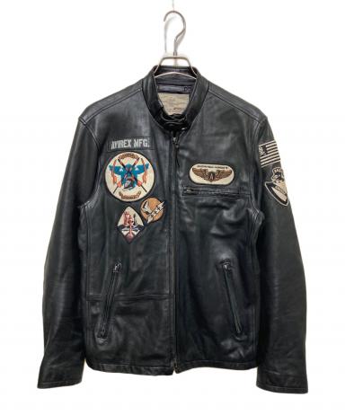中古・古着通販】AVIREX (アヴィレックス) ラムスキン パッチド