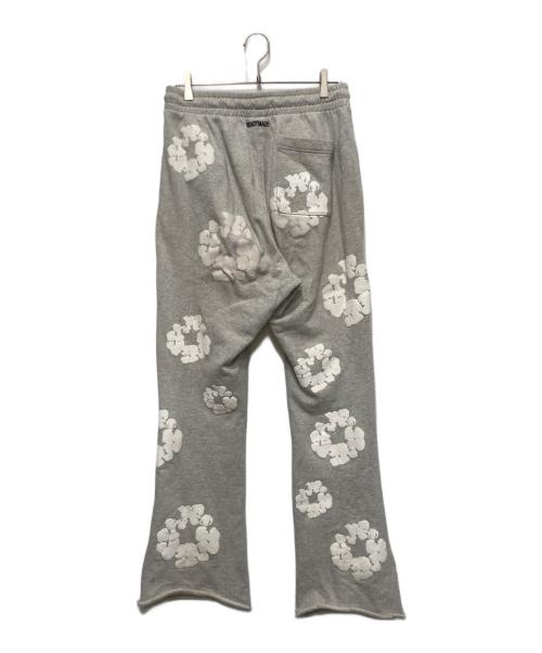 READYMADE（レディメイド）READYMADE (レディメイド) Denim Tears (デニムティアーズ) フラワープリントスウェットパンツ グレー サイズ:Lの古着・服飾アイテム