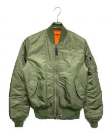 ALPHA（アルファ）の古着「MA-1ジャケット」｜オリーブ