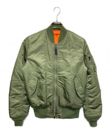 中古・古着通販】ALPHA (アルファ) MA-1ジャケット オリーブ サイズ:M