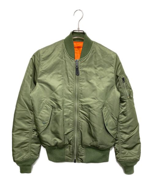 ALPHA（アルファ）ALPHA (アルファ) MA-1ジャケット オリーブ サイズ:Ｍの古着・服飾アイテム