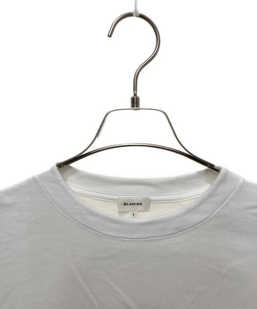 BLAMINK（ブラミンク）BLAMINK (ブラミンク) コットンクルーネック刺繍ノースリーブTシャツ ホワイト サイズ:1の古着・服飾アイテム