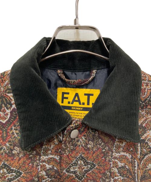 FAT（エフエーティー）FAT (エフエーティー) ゴブランジャガードワークカバーオール ブラウン サイズ:SKINNYの古着・服飾アイテム