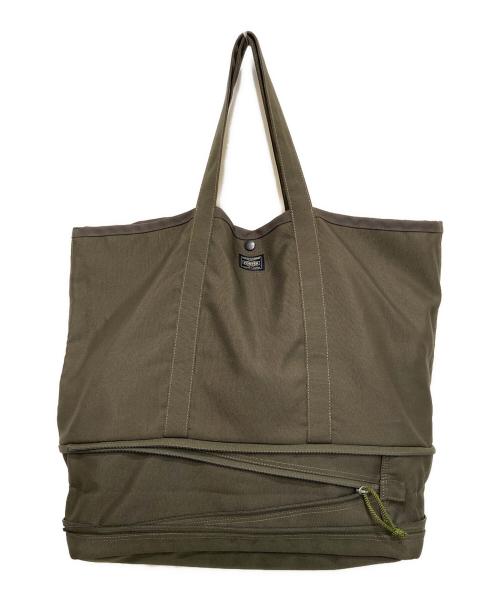 PORTER（ポーター）PORTER (ポーター) キャンバストートバッグ グリーンの古着・服飾アイテム