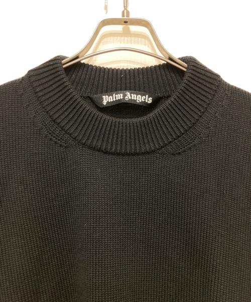 Palm Angels（パーム エンジェルス）Palm Angels (パーム エンジェルス) ディストレストフレイムセーター ブラック サイズ:Lの古着・服飾アイテム