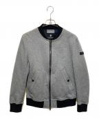 BLACK LABEL CRESTBRIDGEブラックレーベル クレストブリッジ）の古着「裏地チェックブルゾン」｜グレー