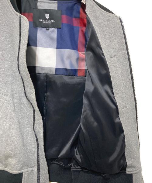 BLACK LABEL CRESTBRIDGE（ブラックレーベル クレストブリッジ）BLACK LABEL CRESTBRIDGE (ブラックレーベル クレストブリッジ) 裏地チェックブルゾン グレー サイズ:Mの古着・服飾アイテム