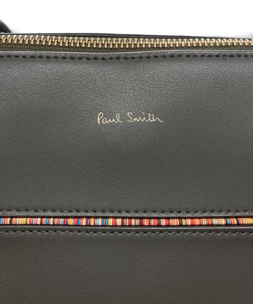 PAUL SMITH（ポールスミス）Paul Smith (ポールスミス) ストライプイントートバッグ オリーブの古着・服飾アイテム