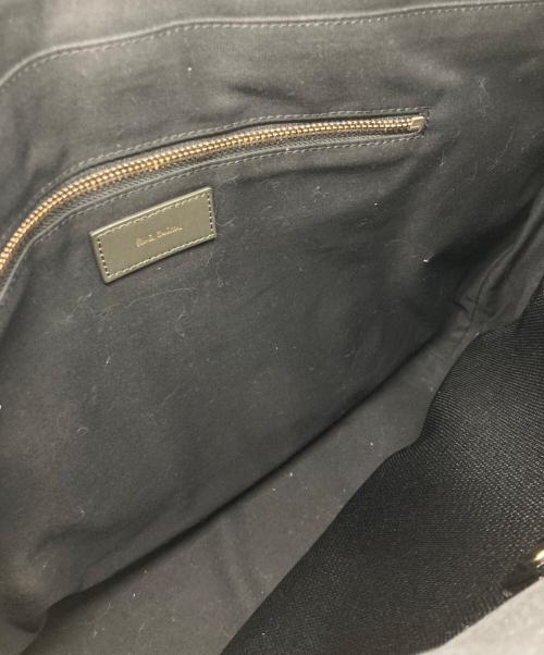 PAUL SMITH（ポールスミス）Paul Smith (ポールスミス) ストライプイントートバッグ オリーブの古着・服飾アイテム