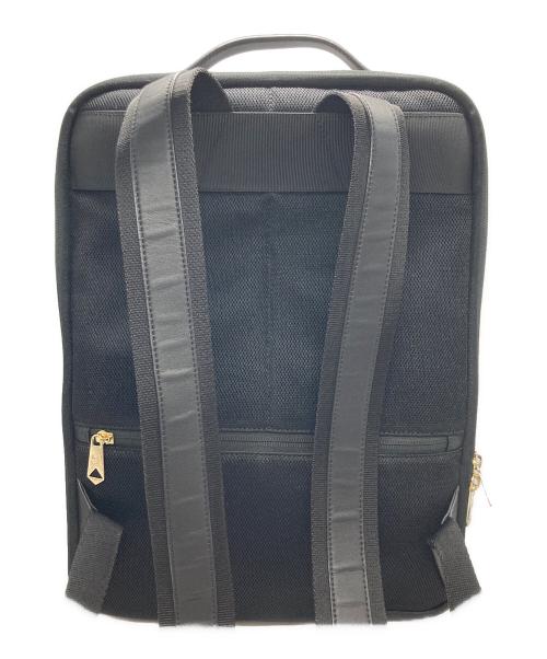 PAUL SMITH（ポールスミス）PAUL SMITH (ポールスミス) ストライプインセットリュック ブラックの古着・服飾アイテム