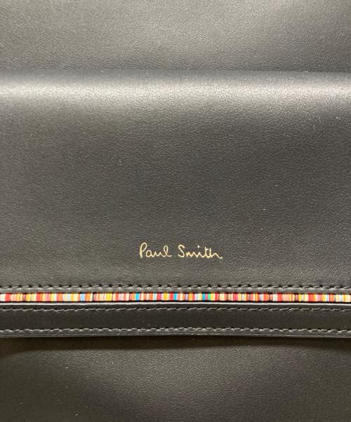 PAUL SMITH（ポールスミス）PAUL SMITH (ポールスミス) ストライプインセットリュック ブラックの古着・服飾アイテム