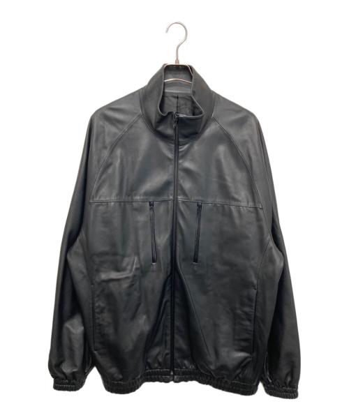 stein（シュタイン）stein (シュタイン) レザーウィンドブレーカージャケット ブラック サイズ:Ｍの古着・服飾アイテム