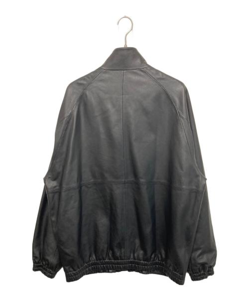 stein（シュタイン）stein (シュタイン) レザーウィンドブレーカージャケット ブラック サイズ:Ｍの古着・服飾アイテム