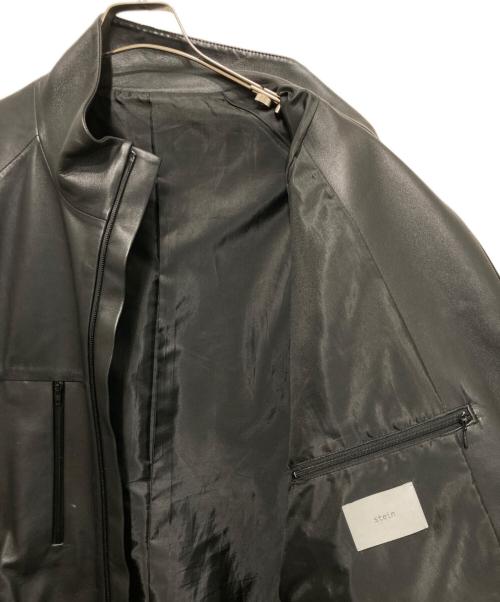 stein（シュタイン）stein (シュタイン) レザーウィンドブレーカージャケット ブラック サイズ:Ｍの古着・服飾アイテム