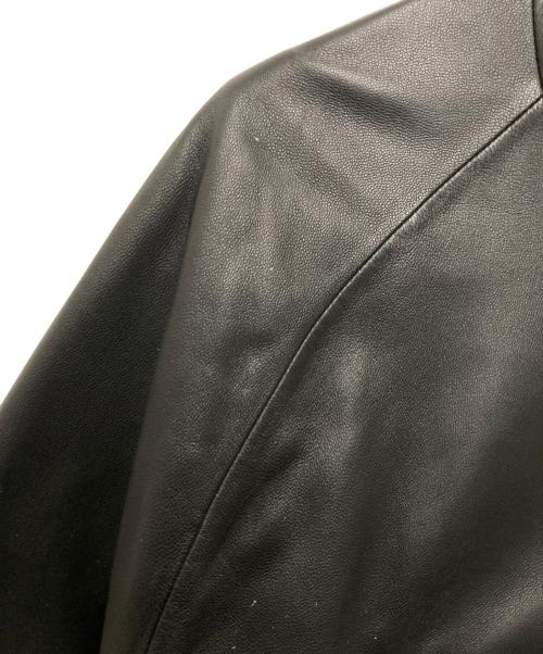 stein（シュタイン）stein (シュタイン) レザーウィンドブレーカージャケット ブラック サイズ:Ｍの古着・服飾アイテム