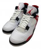NIKEナイキ）の古着「エア ジョーダン 4 レトロ」｜ホワイト×レッド