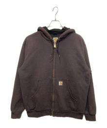 CarHartt（カーハート）の古着「裏地サーマルジップパーカー」｜ブラック