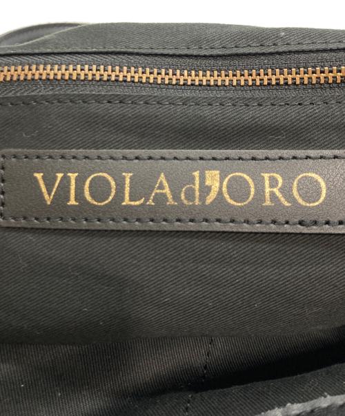 VIOLAd'ORO（ヴィオラドーロ）VIOLAd'ORO (ヴィオラドーロ) 2WAYショルダーバッグ ブラックの古着・服飾アイテム