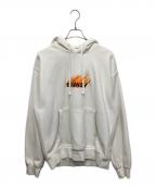 stussyステューシー）の古着「フレイムフーディー」｜ホワイト