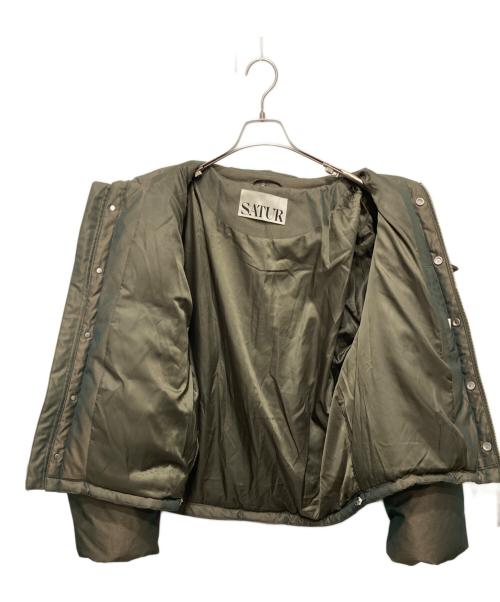 SATUR（セター）SATUR (セター) ダウンジャケット グリーン サイズ:Ⅿの古着・服飾アイテム