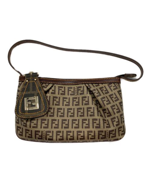 FENDI（フェンディ）FENDI (フェンディ) ズッキーノ チャーム ハンドバッグ ベージュ サイズ:なしの古着・服飾アイテム