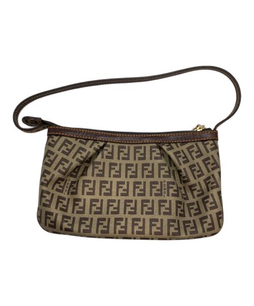 FENDI（フェンディ）FENDI (フェンディ) ズッキーノ チャーム ハンドバッグ ベージュ サイズ:なしの古着・服飾アイテム