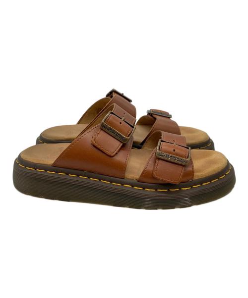 Dr.Martens（ドクターマーチン）Dr.Martens (ドクターマーチン) スライドサンダル ブラウン サイズ:24ｃｍの古着・服飾アイテム