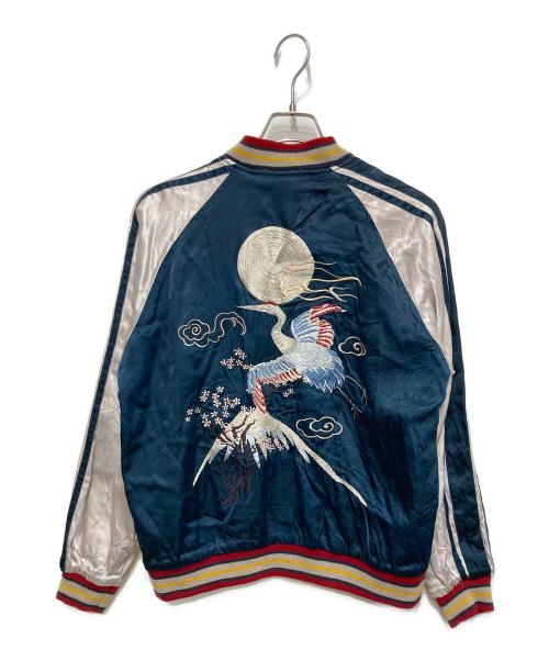 HOUSTON（ヒューストン）HOUSTON (ヒューストン) リバーシブルスカジャン ブラウン×ネイビー サイズ:Ｍの古着・服飾アイテム