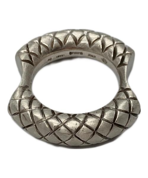 BOTTEGA VENETA（ボッテガベネタ）BOTTEGA VENETA (ボッテガベネタ) イントレチャートリング サイズ:21（19-20号相当）の古着・服飾アイテム