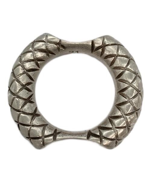 BOTTEGA VENETA（ボッテガベネタ）BOTTEGA VENETA (ボッテガベネタ) イントレチャートリング サイズ:21（19-20号相当）の古着・服飾アイテム