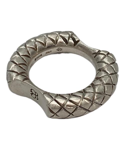 BOTTEGA VENETA（ボッテガベネタ）BOTTEGA VENETA (ボッテガベネタ) イントレチャートリング サイズ:21（19-20号相当）の古着・服飾アイテム