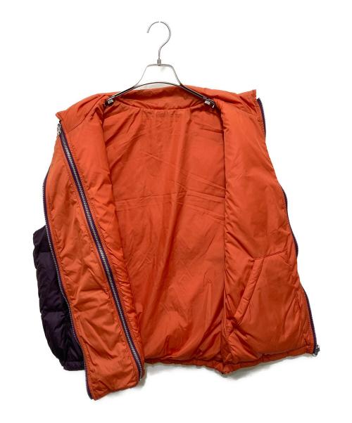 CHEMISE Lui's（シュミーズ ルイス）CHEMISE Lui's (シュミーズ ルイス) モーターサイクルリバーシブルダウンベスト パープル サイズ:FREEの古着・服飾アイテム