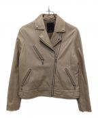 NOMBRE IMPAIRノンブルアンペール）の古着「ラムレザー ライダースジャケット」｜ベージュ