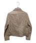 NOMBRE IMPAIR (ノンブルアンペール) ラムレザー ライダースジャケット ベージュ サイズ:FREE：10000円