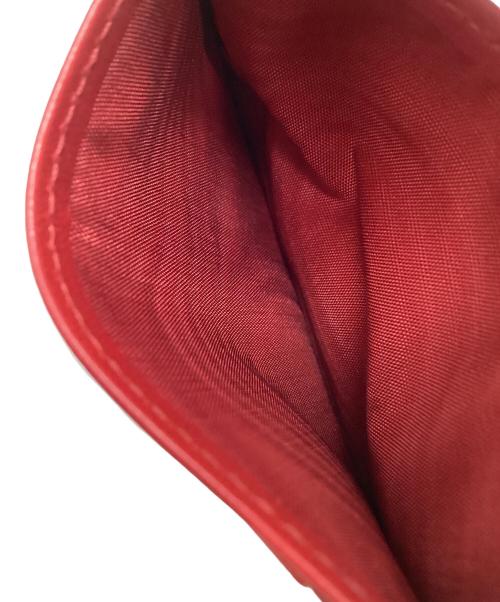 MIU MIU（ミュウミュウ）MIU MIU (ミュウミュウ) マテラッセレザーカードケース レッドの古着・服飾アイテム