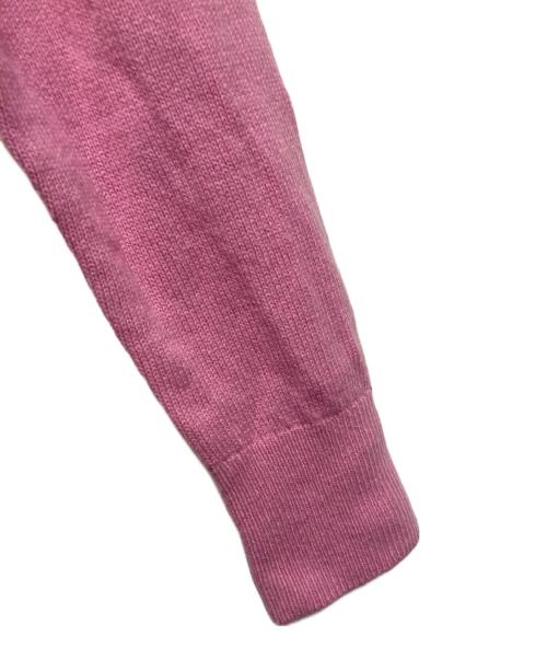 DIESEL（ディーゼル）DIESEL (ディーゼル) バックDロゴ ニットカーディガン ピンク サイズ:Sの古着・服飾アイテム