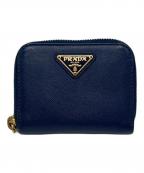 PRADAプラダ）の古着「ラウンドコインケース」｜ブルー