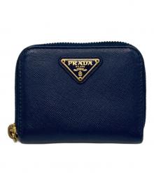 PRADA（プラダ）の古着「ラウンドコインケース」｜ブルー