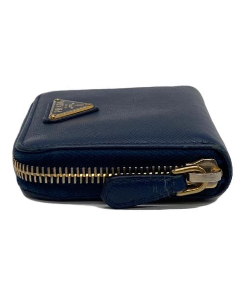 PRADA（プラダ）PRADA (プラダ) ラウンドコインケース ブルーの古着・服飾アイテム