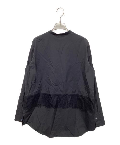 theory luxe（セオリーリュクス）theory luxe (セオリーリュクス) バンドカラーシャツ ブラック サイズ:40の古着・服飾アイテム